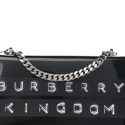 Burberry Patent Kingdom Flap Crossbody Black 8 of 13