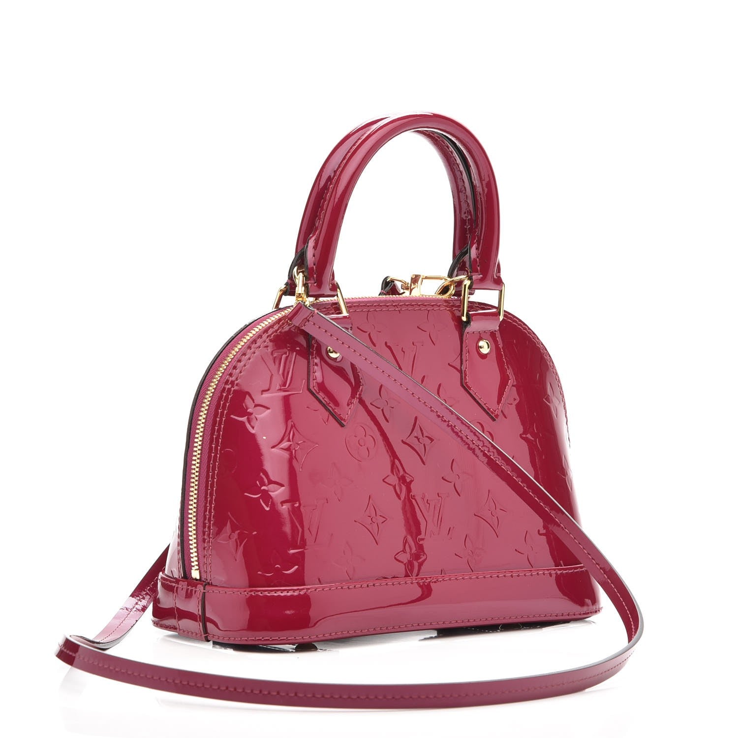 Louis Vuitton Vernis Alma BB Magenta 4 of 9