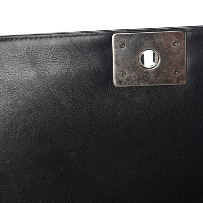 Chanel Calfskin Double Stitch Medium Boy Flap Black 8 of 8