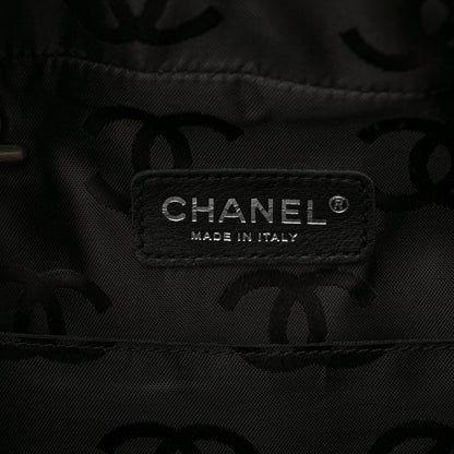 Chanel Calfskin Quilted Large Cambon Multipocket Reporter Beige Black 6 of 11