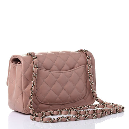 Chanel Lambskin Quilted Mini Rectangular Flap Beige 2 of 4