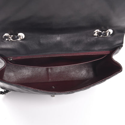 Chanel Lambskin Quilted Jumbo Single Flap Black 6 of 8