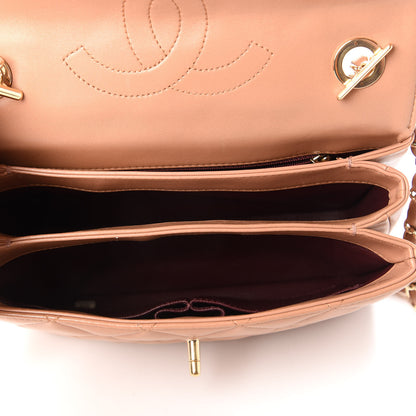 Chanel Lambskin Quilted Small Trendy CC Flap Dual Handle Bag Camel 5 of 10