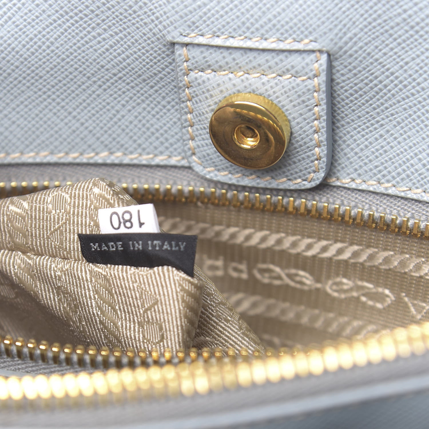 Prada Saffiano Lux Small Tote Lago 7 of 12
