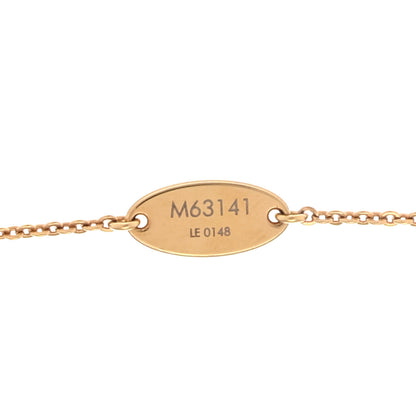 Louis Vuitton Nanogram Name Tag Necklace Gold 5 of 5