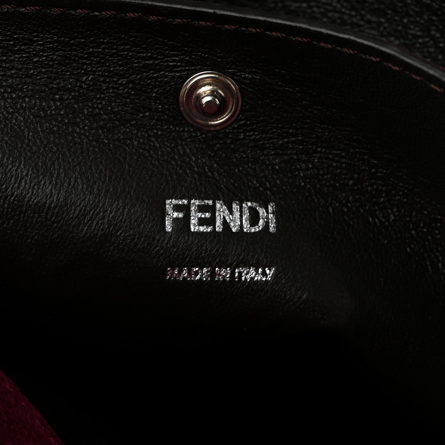 Fendi Vitello Seta Light Camoscio Medium Peekaboo X-Lite Amido Ciclamino 6 of 11