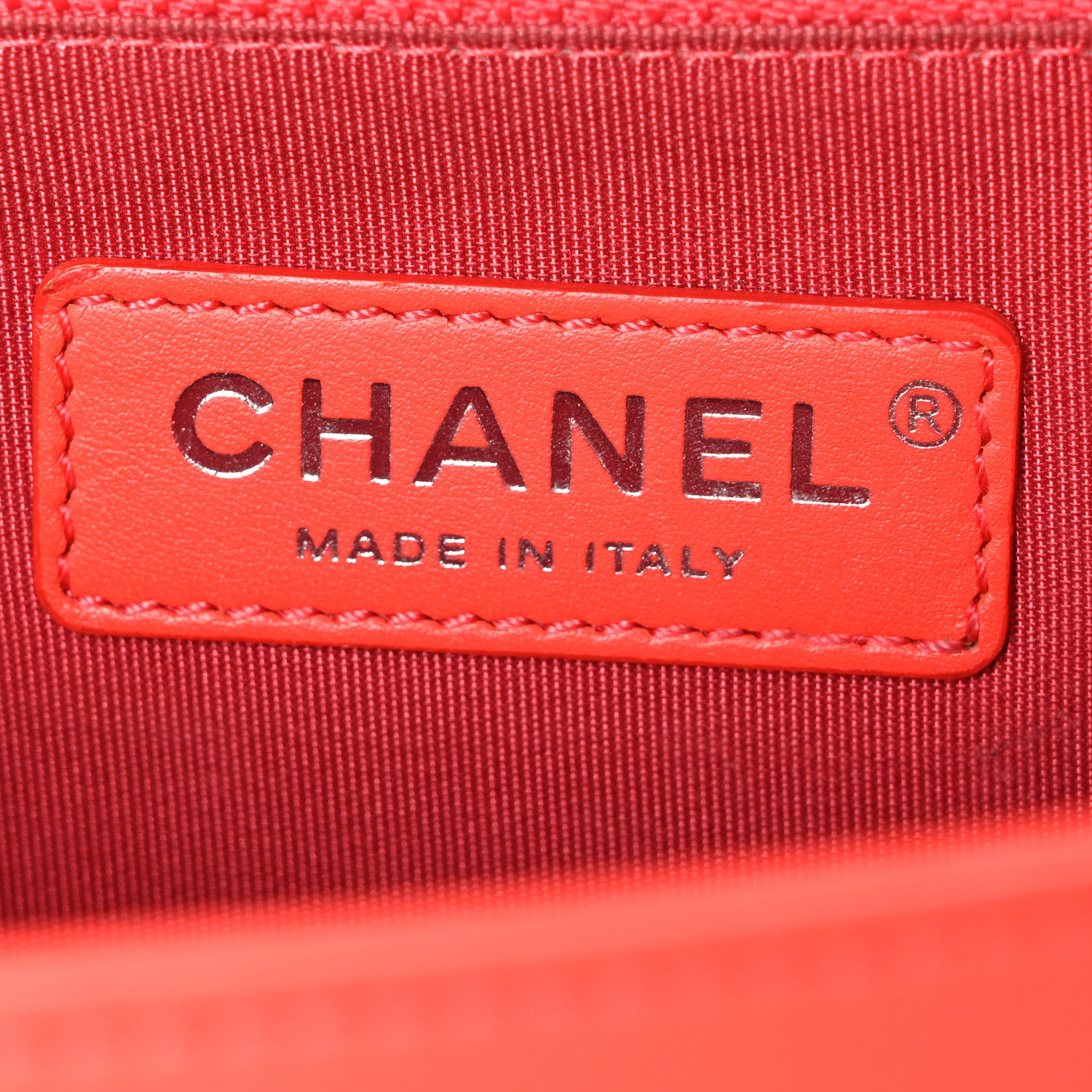 Chanel Lambskin Chevron Quilted Medium Boy Flap Orange 6 of 11