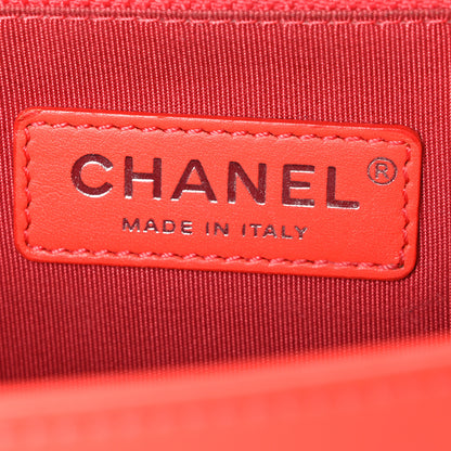 Chanel Lambskin Chevron Quilted Medium Boy Flap Orange 6 of 11
