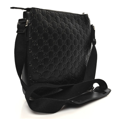 Gucci Guccissima Signature Small Messenger Bag Black 3 of 10
