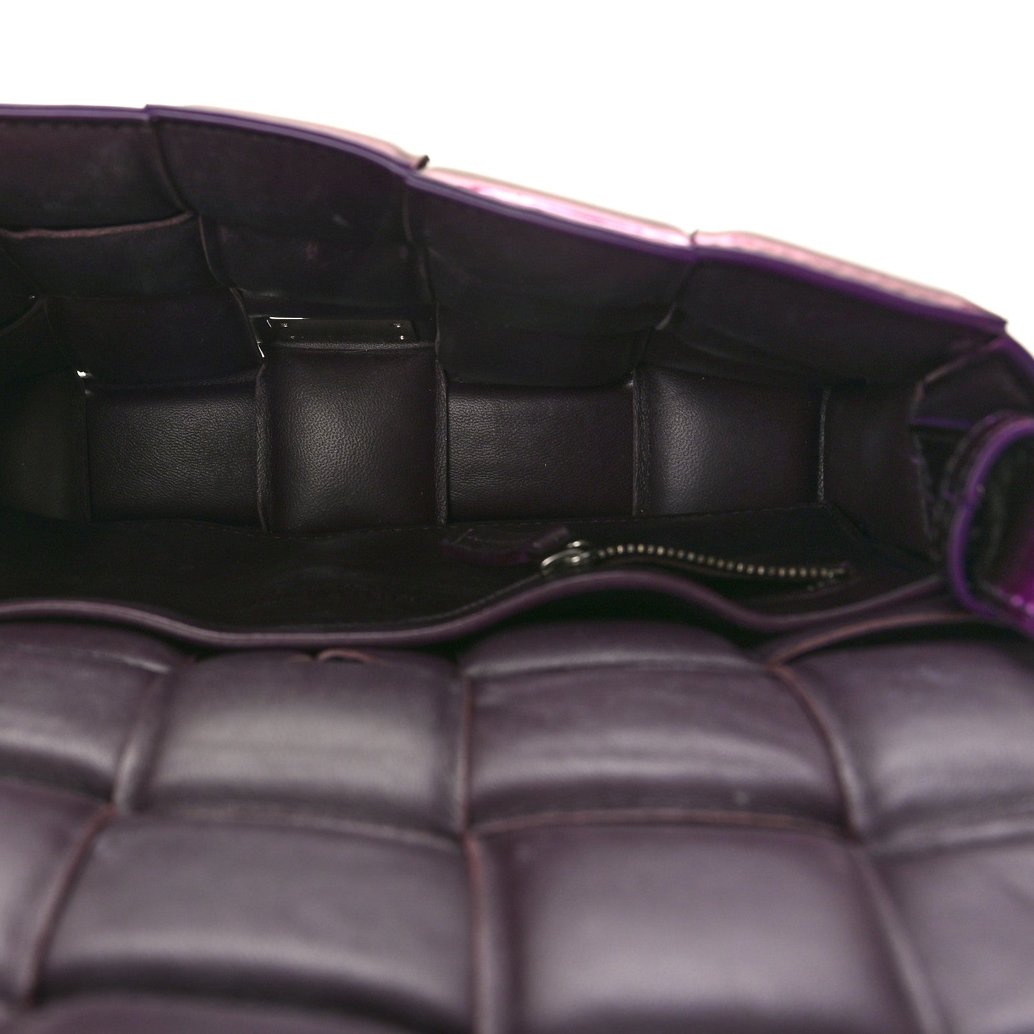 Bottega Veneta Glossy Nail Polish Nappa Maxi Intreccio Padded Cassette Crossbody Bag Holographic 5 of 11