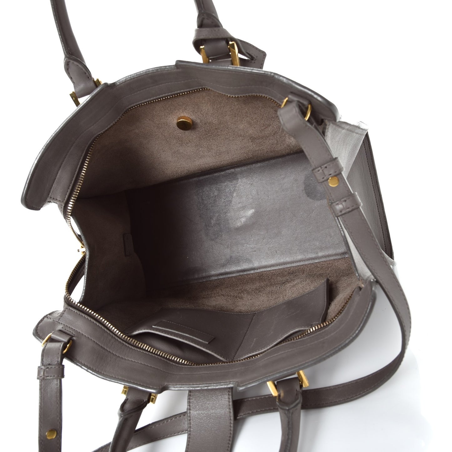 Calfskin Small Classic Y Cabas Fog