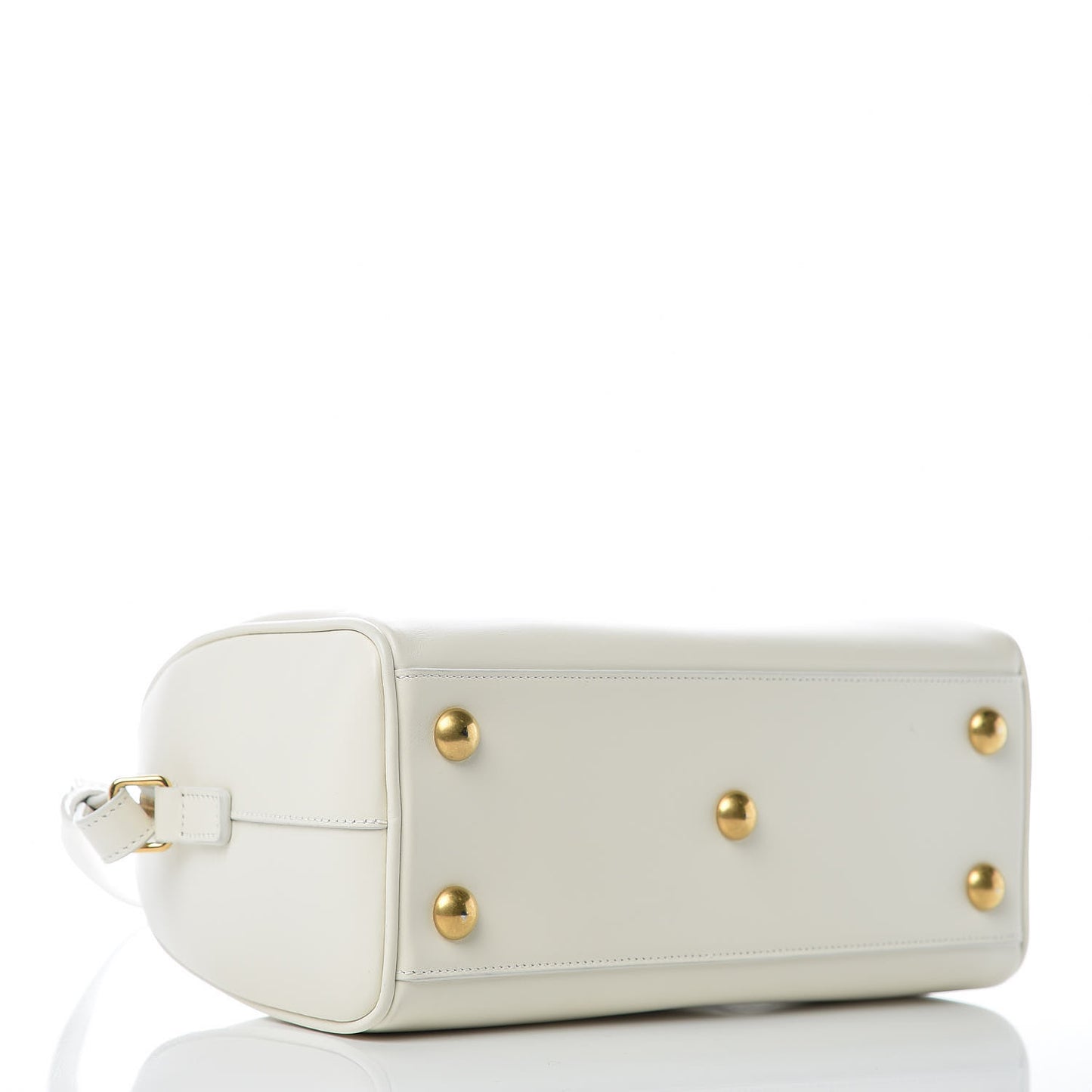 Calfskin Classic Baby Duffle Dove White