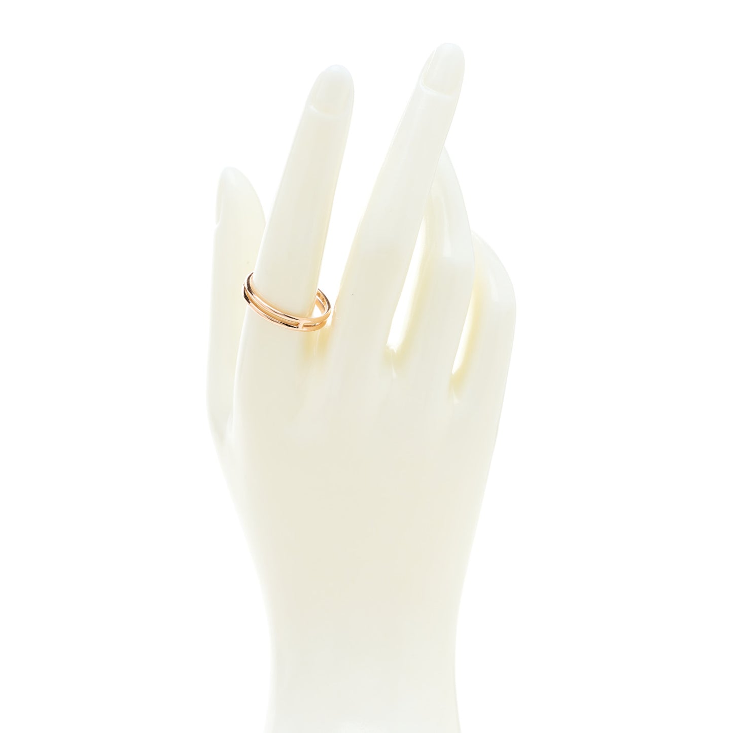 18K Rose Gold Ariane Wedding Band Ring 60 9