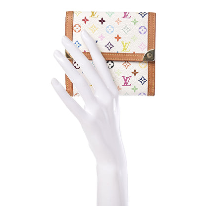 Louis Vuitton Monogram Multicolor Porte-Monnaie Billets Wallet White 2 of 11