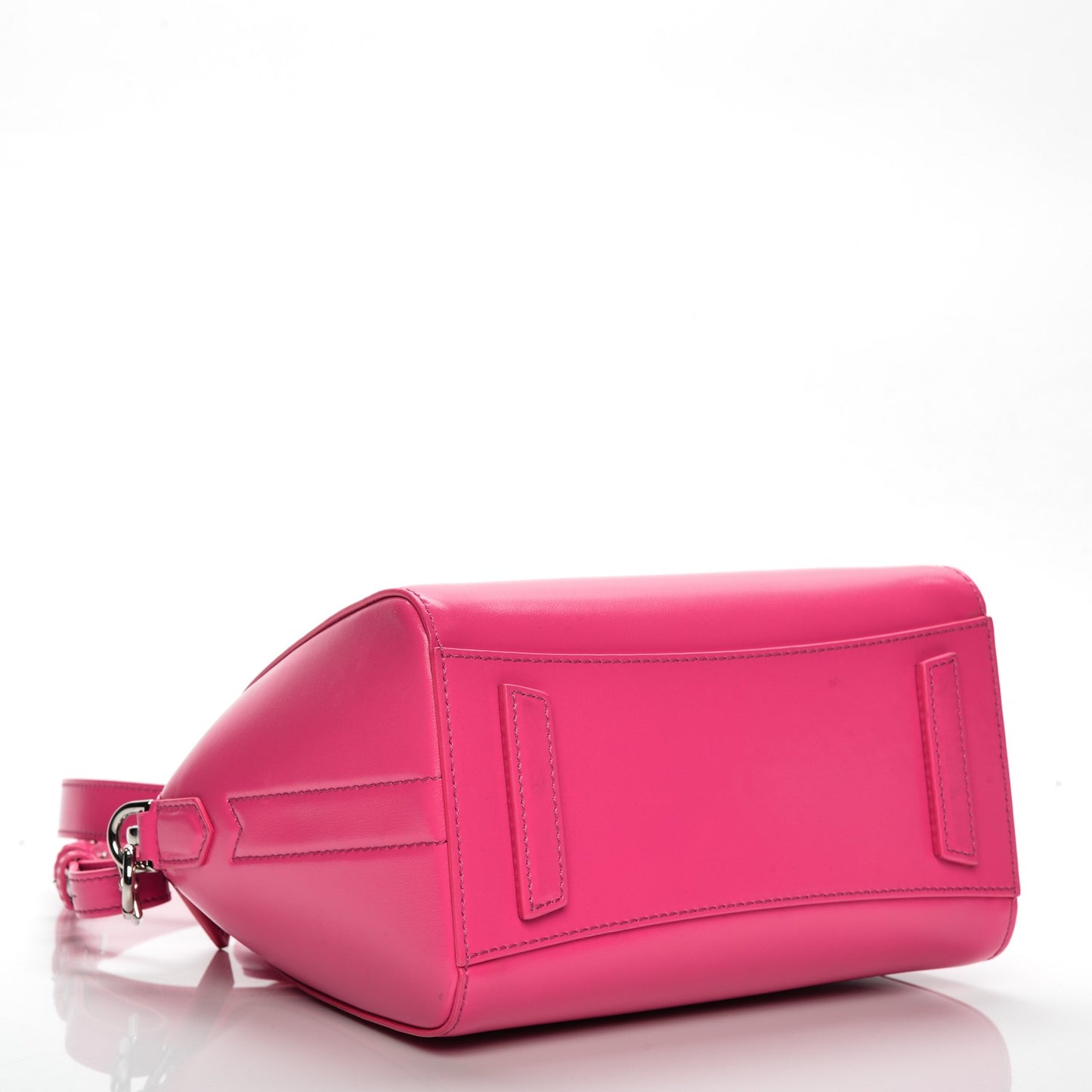 Shiny Lord Calfskin Mini Antigona Shocking Pink