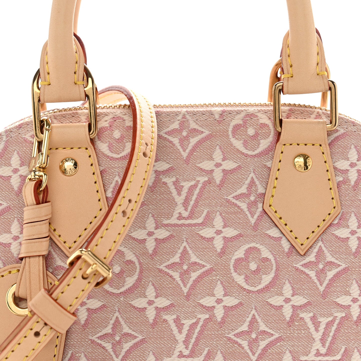 Monogram Embleme Jacquard Alma BB Rose Ruban