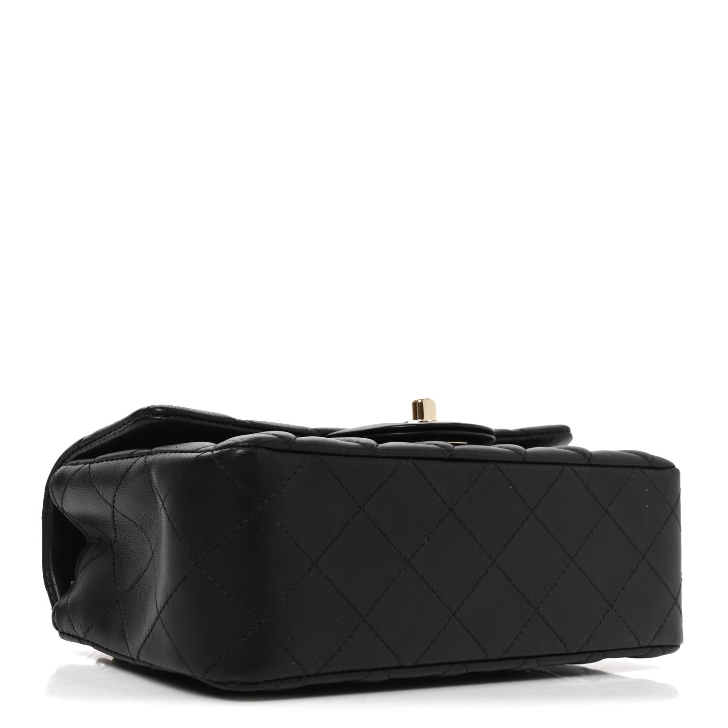 Chanel Lambskin Quilted Mini Rectangular Flap Black 4 of 11
