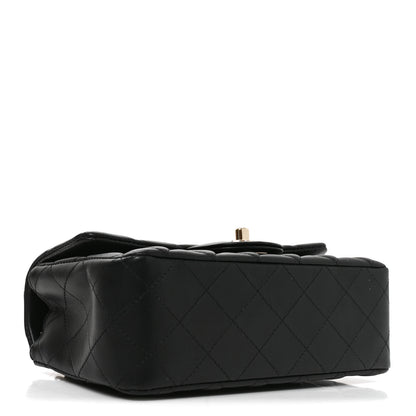 Chanel Lambskin Quilted Mini Rectangular Flap Black 4 of 11