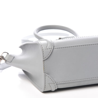 Celine Smooth Calfskin Nano Luggage Sky 8 of 14