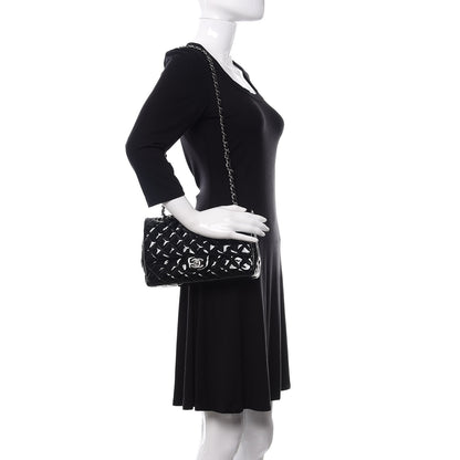 Chanel Patent Quilted Medium Double Flap Black 3 of 18