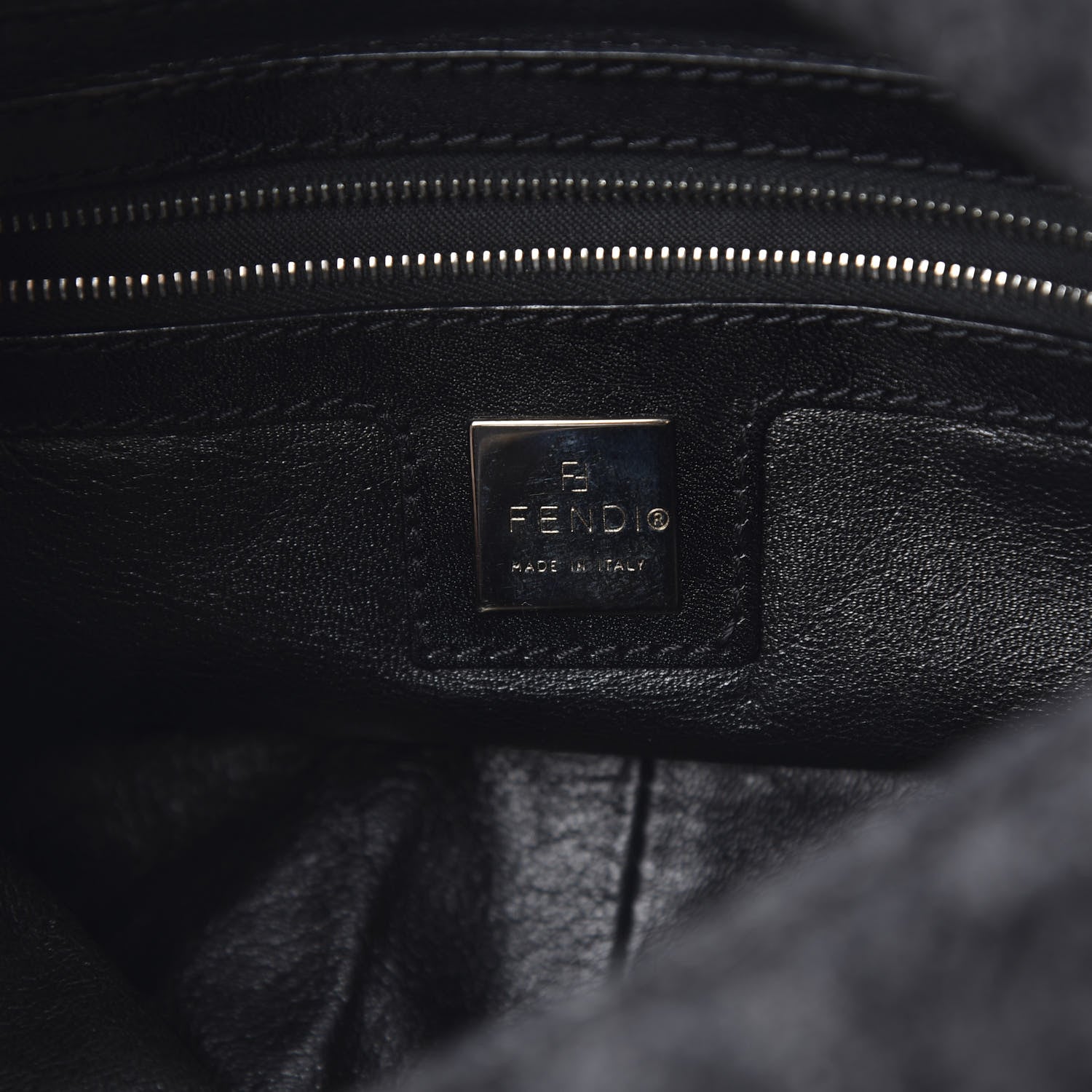 Fendi Wool Zucca Mama Baguette Grey 6 of 14