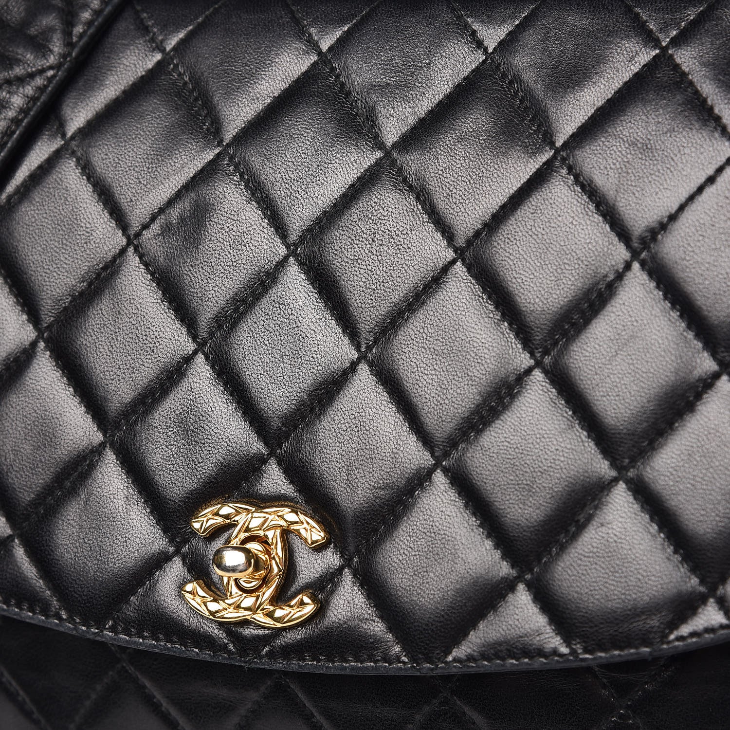 Chanel Lambskin Quilted Tassel Flap Camera Case Black 13 of 13