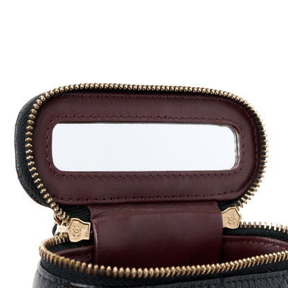 Chanel Caviar Quilted Small Vertical Coco Beauty Vanity Case With Chain Black 12 of 12