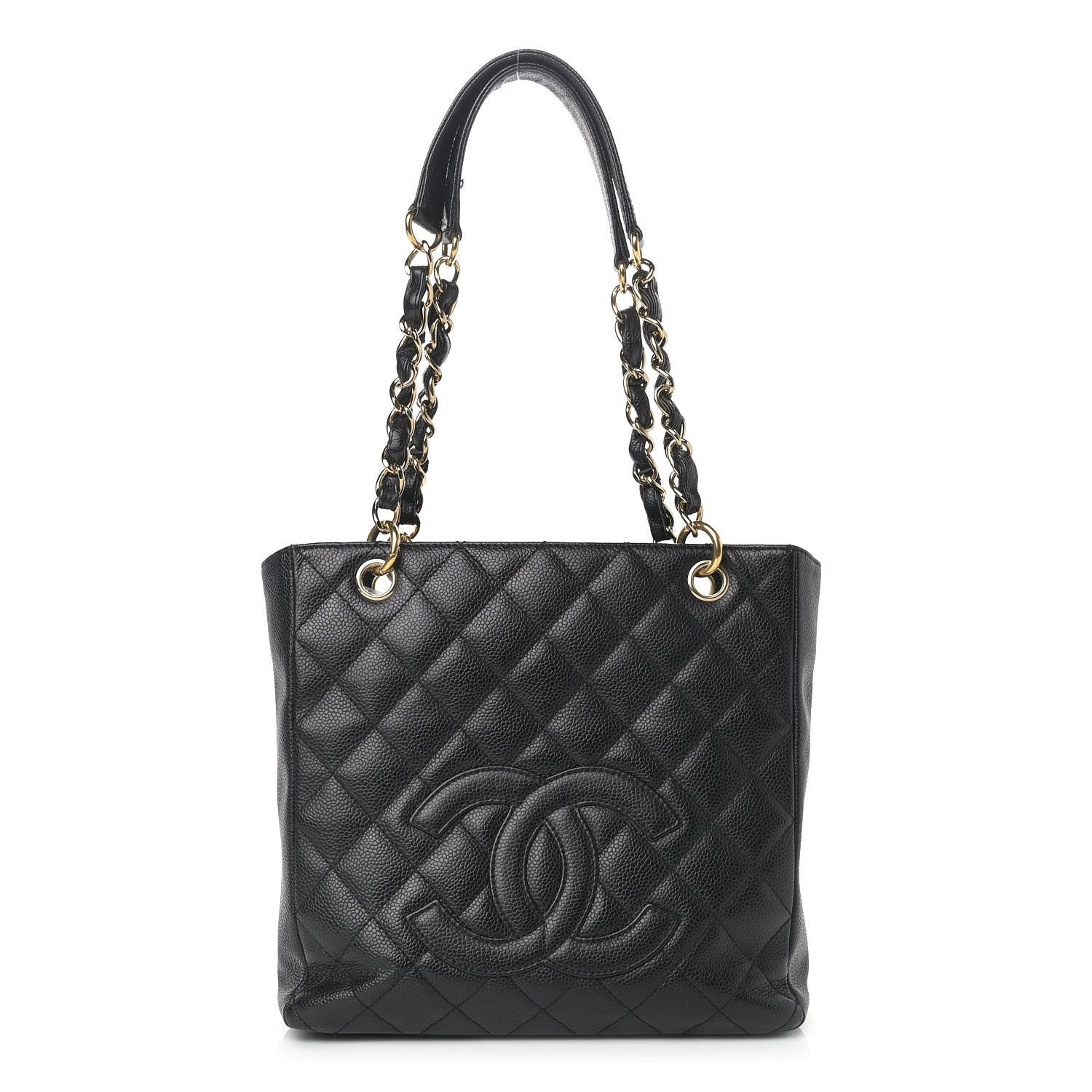 Chanel Caviar Quilted Petit Shopping Tote PST Black 1 of 11