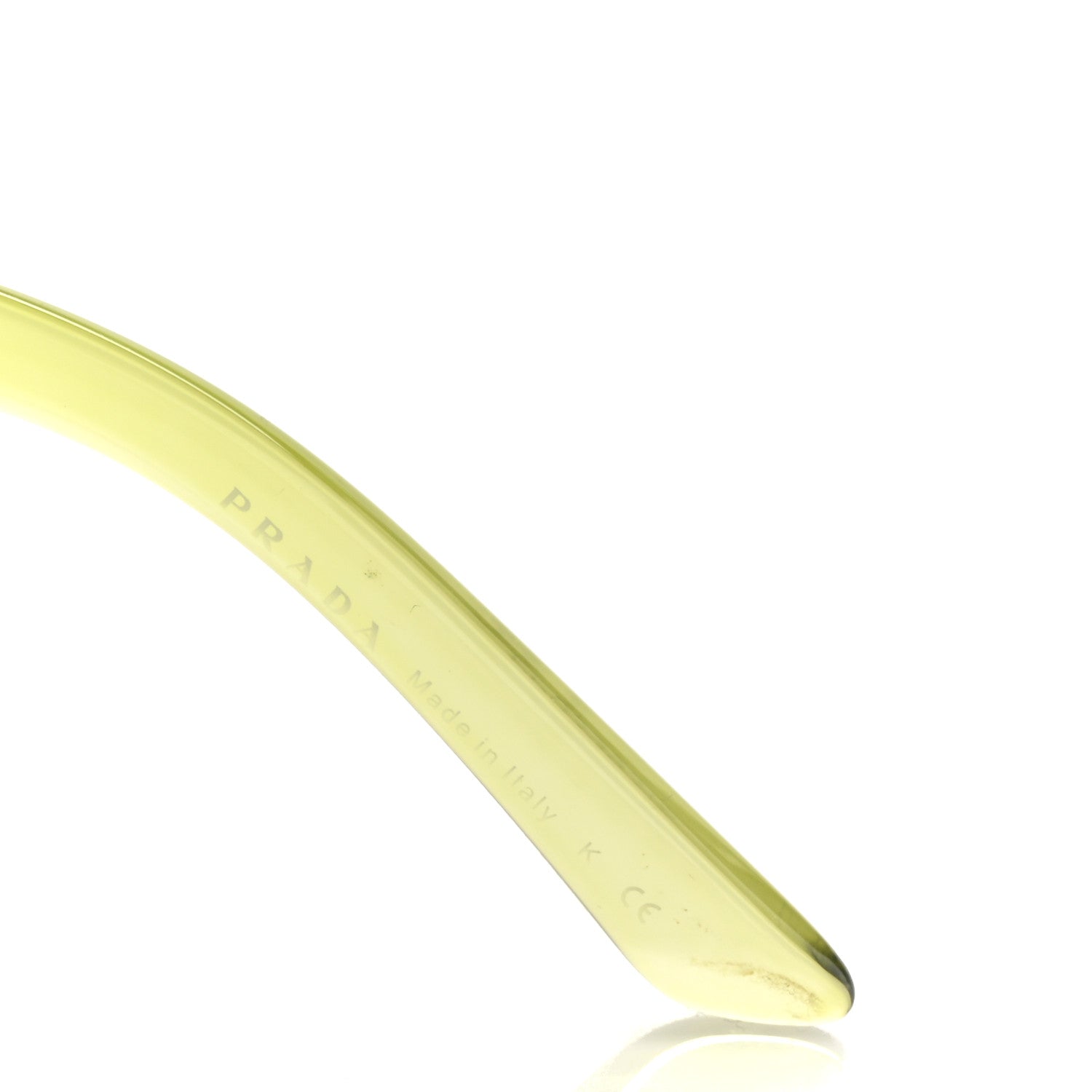 Prada Cat Eye Sunglasses SPR 19M Transparent Green 5 of 8