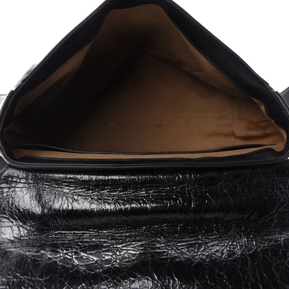 Givenchy Creased Patent Calfskin Medium ID Flap Black 5 of 13