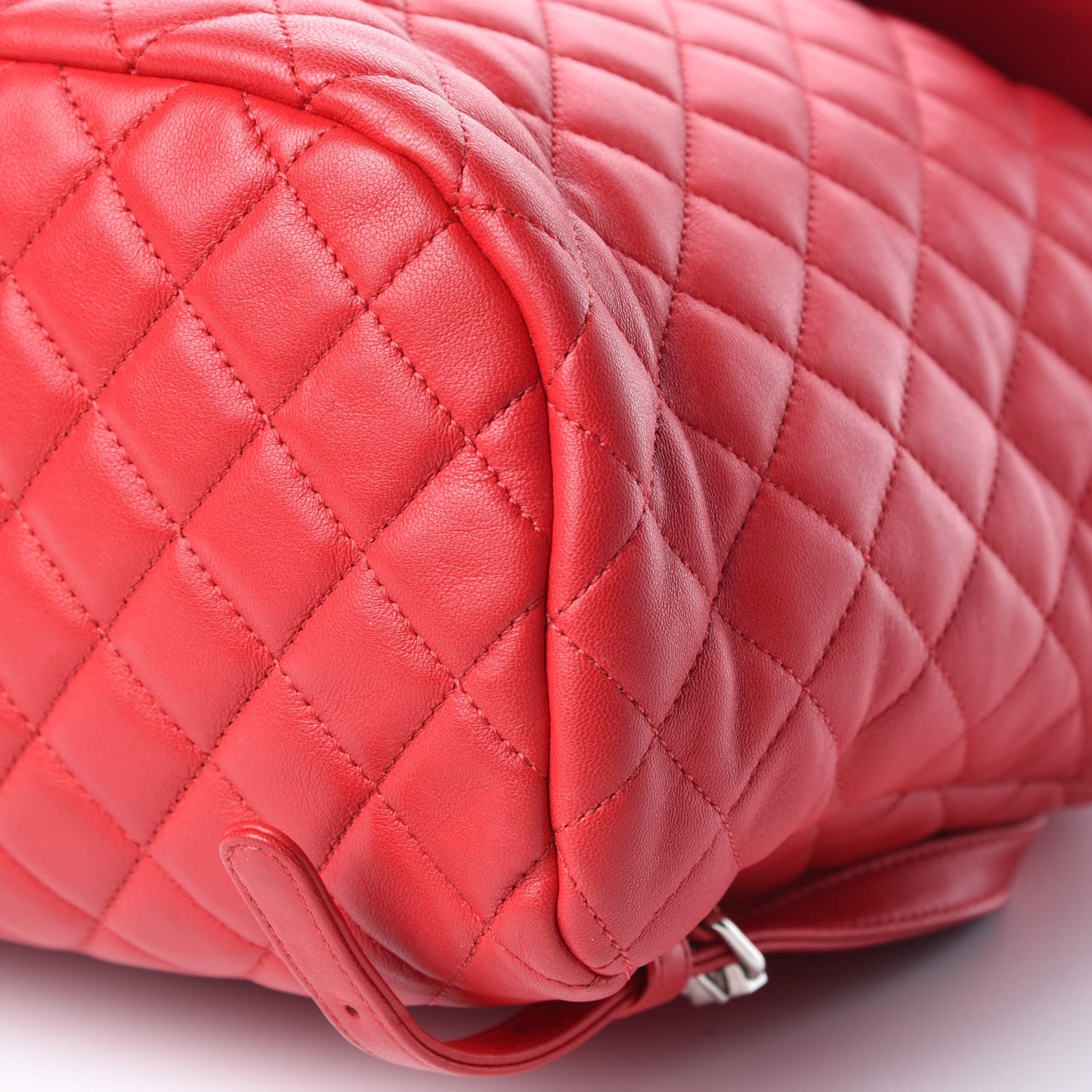 Lambskin Quilted Large Urban Spirit Backpack Red