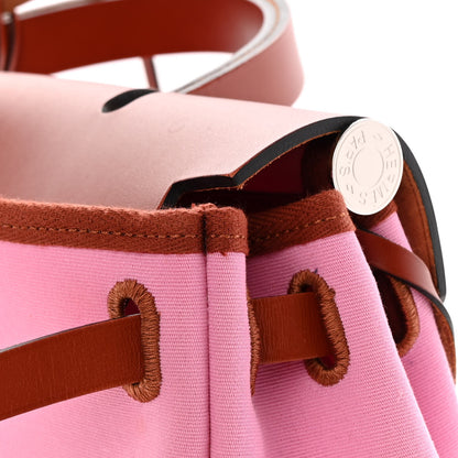 Hermes Military Toile Vache Hunter Herbag Zip Retourne PM 31 Bubblegum 15 of 16