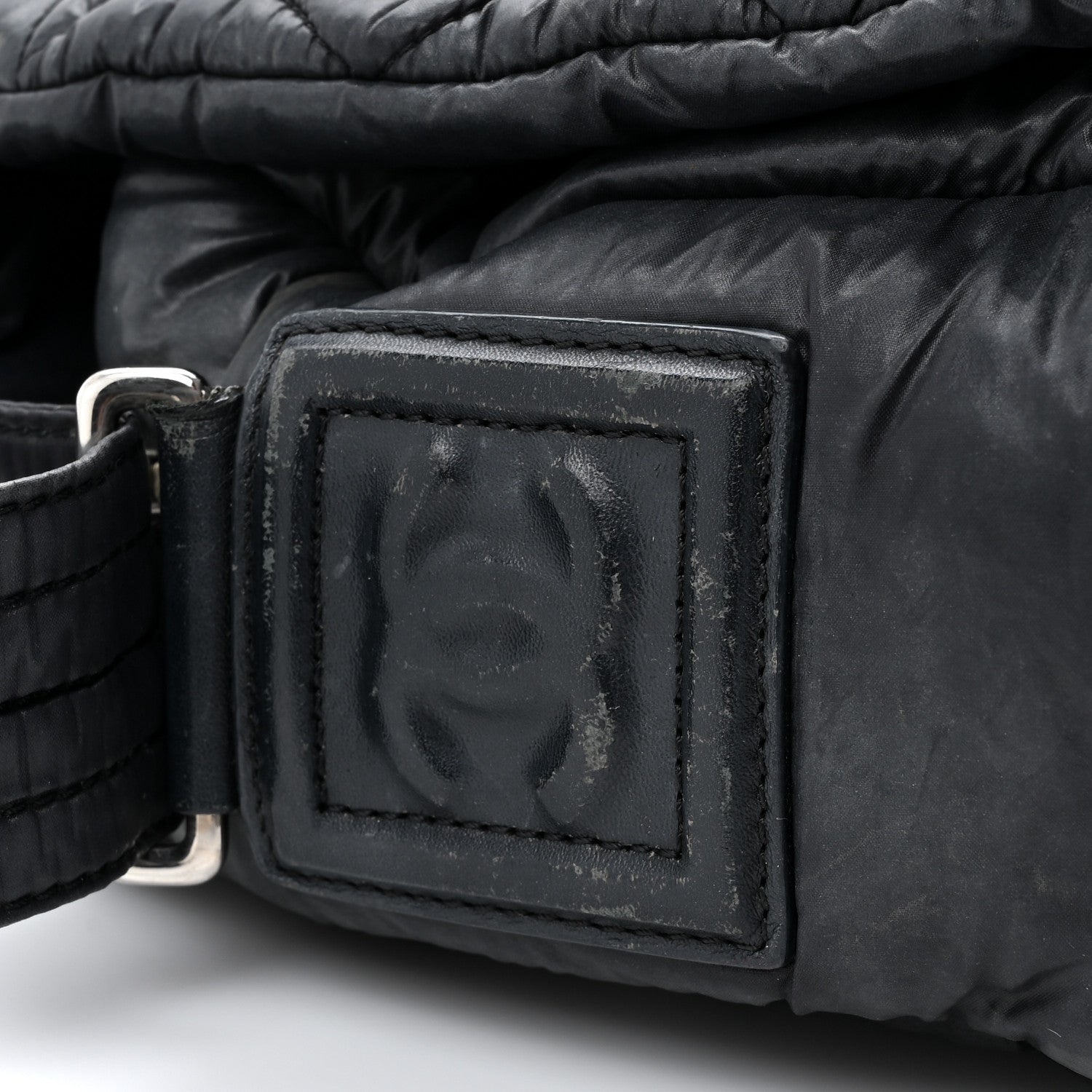 Chanel Nylon Small Coco Cocoon Messenger Bag Black 12 of 14