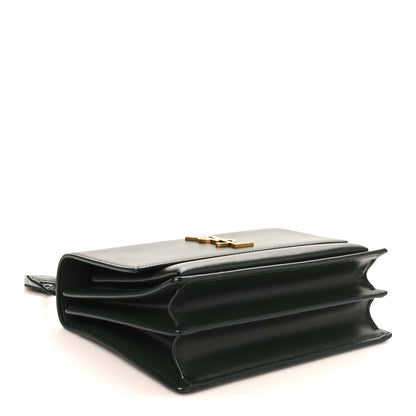 Saint Laurent Calfskin Medium Monogram Sunset New Vert Fonce 4 of 9