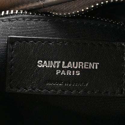 Saint Laurent Calfskin Y Quilted Monogram Small Loulou Bowling Bag Earth 6 of 11