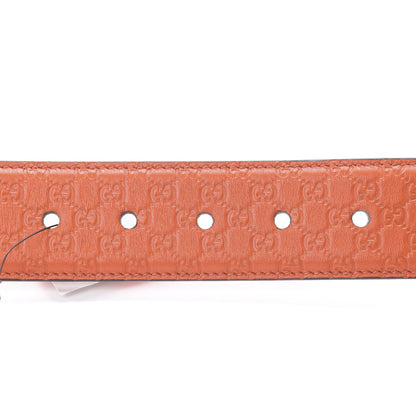 Gucci Soft Microguccissima 40mm Belt 80 32 Sun Orange 4 of 5