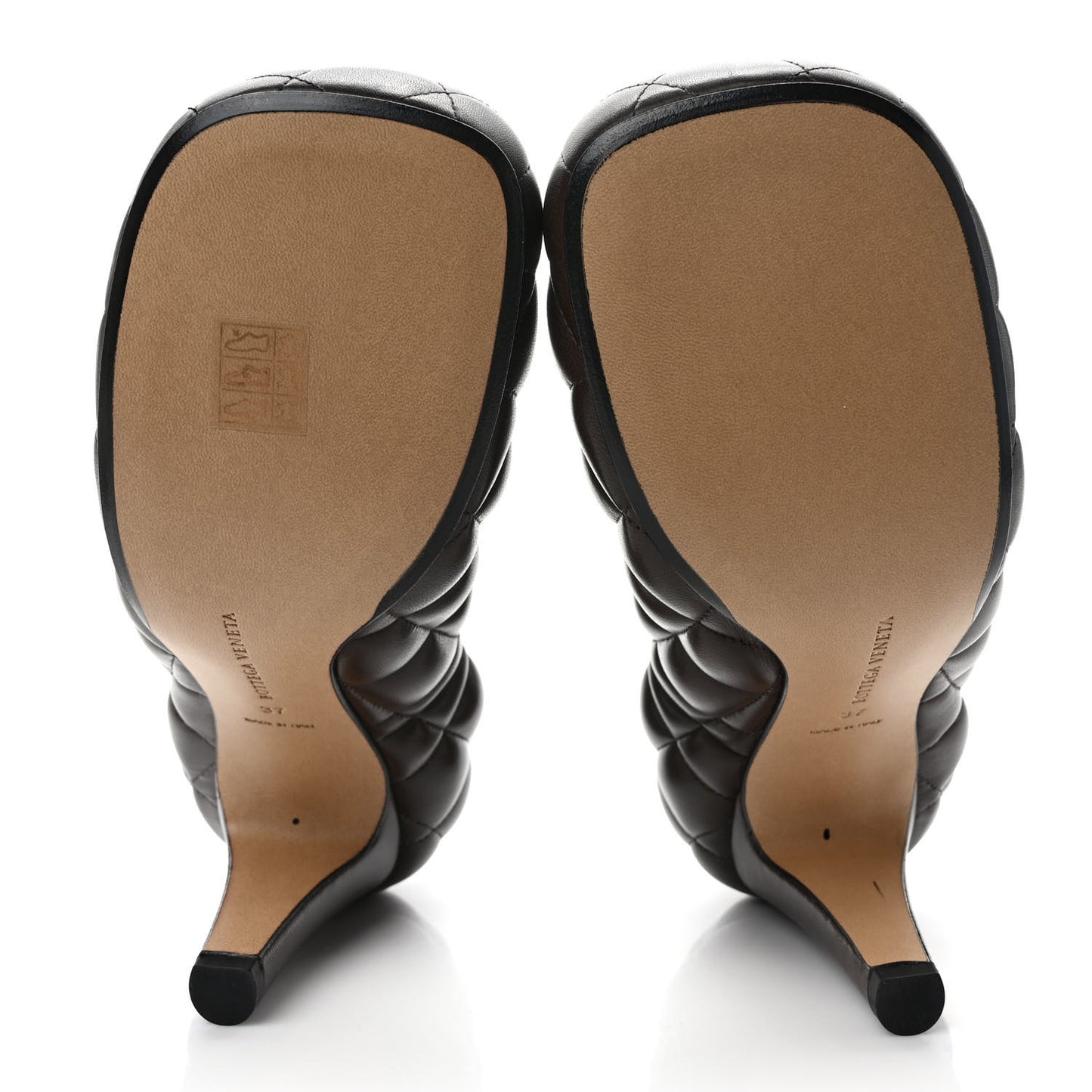 Nappa Matelasse Padded Dream Pumps 37 Chocolate