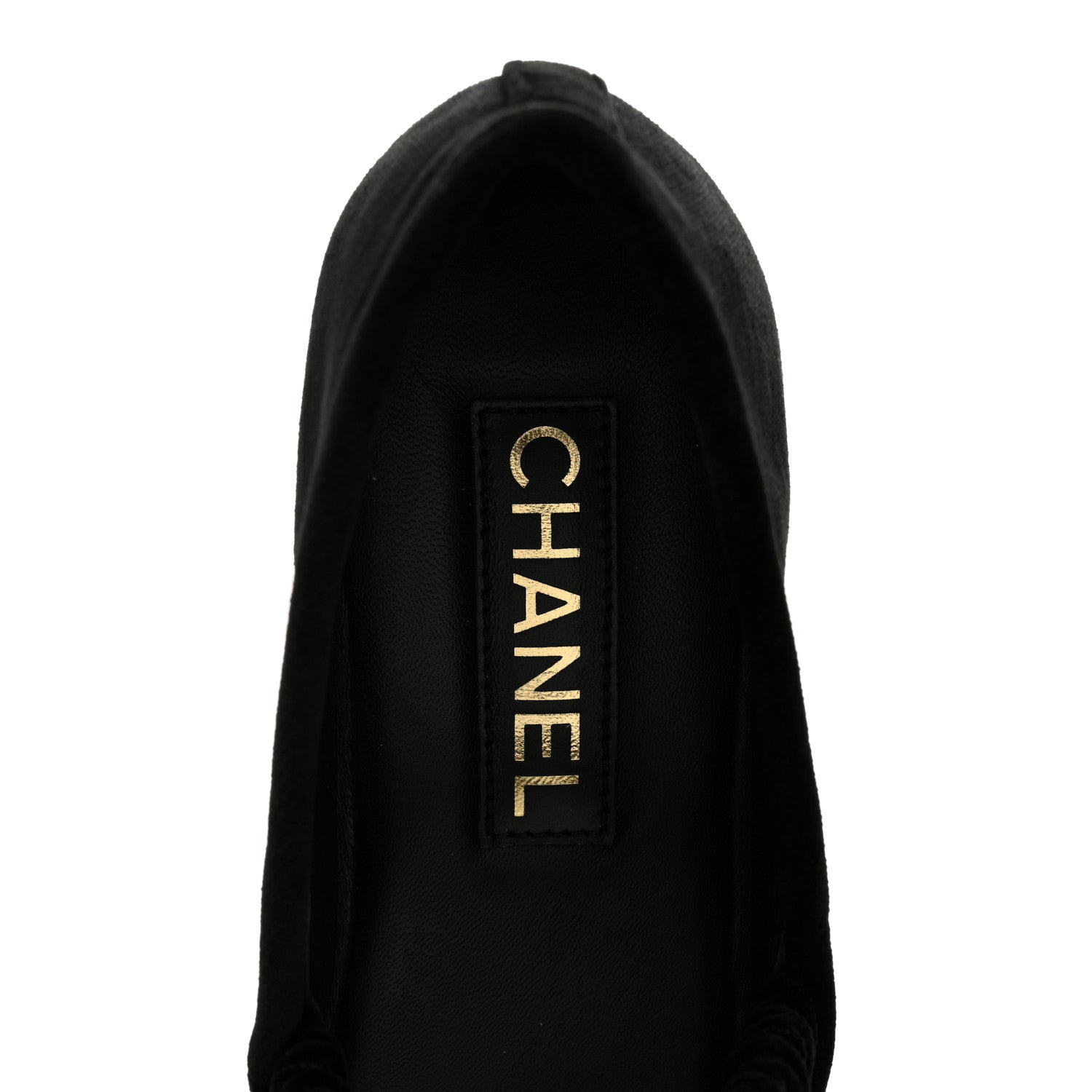 Chanel Velvet Mary Jane Flats 39 Black 7 of 10