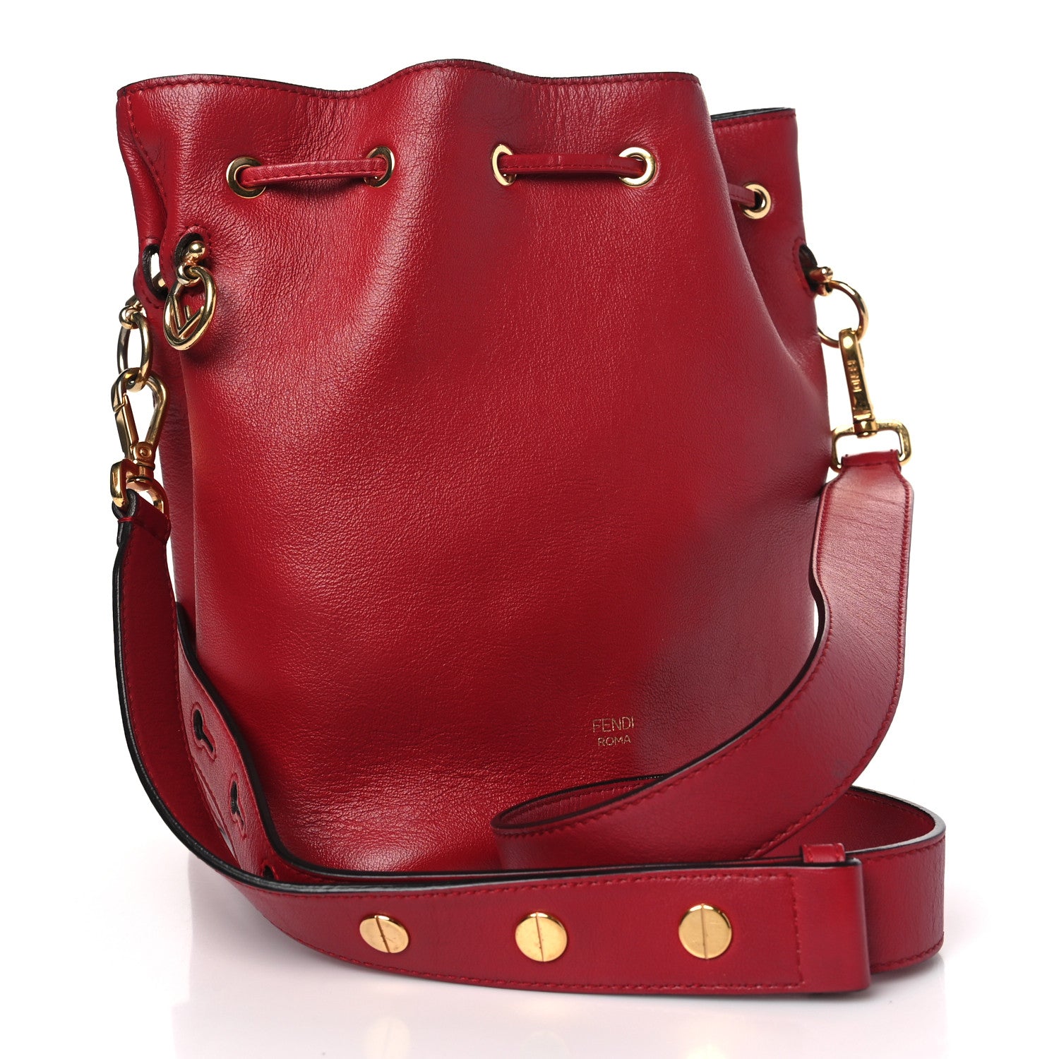 Fendi Vitello Grace Matte F is Fendi Grande Mon Tresor Bucket Bag Fragola 3 of 10