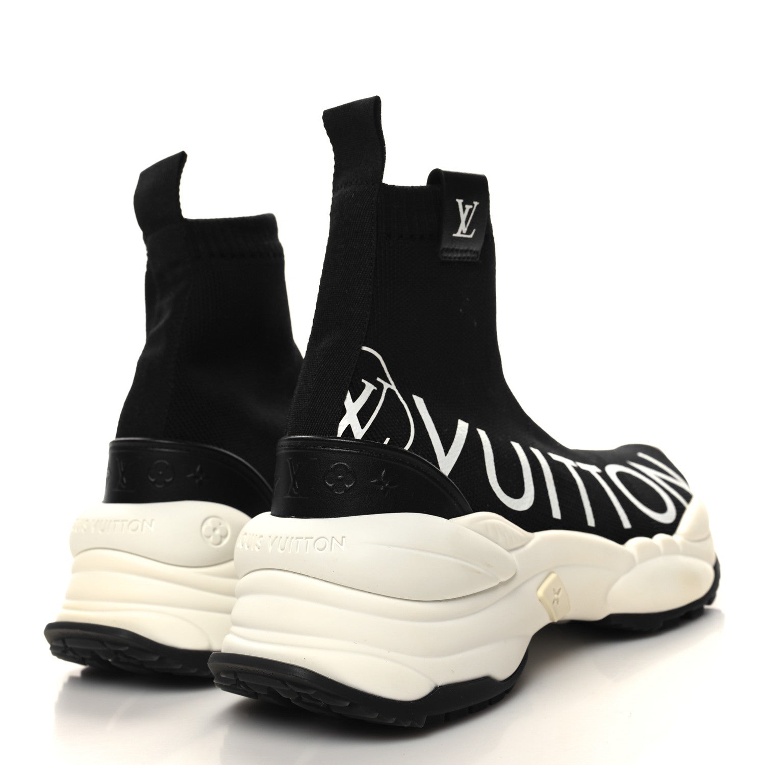 Louis Vuitton Stretch Fabric Run 55 Sneaker Boots 35 Black 4 of 7