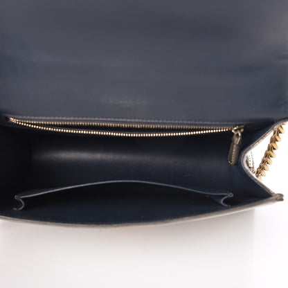 Christian Dior Metallic Patent Micro-Cannage Medium Diorama Flap Bag Gold 5 of 22