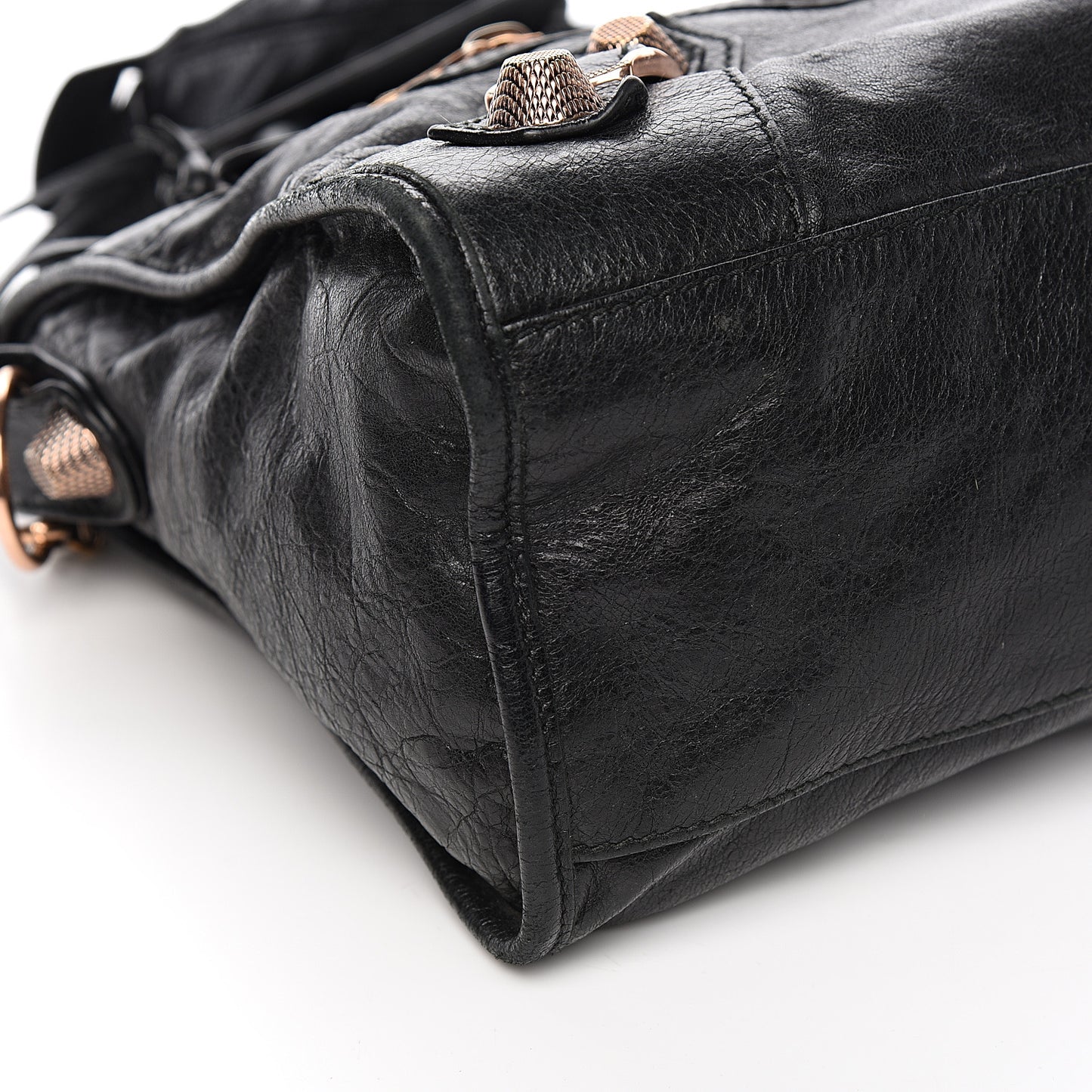Agneau Giant 21 Rose Gold Hardware City Black