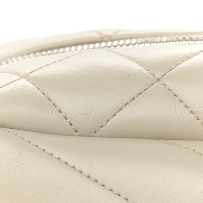 Saint Laurent Calfskin Y Quilted Monogram Small Loulou Bowling Bag Ivory 12 of 13