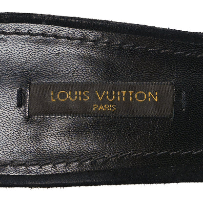 Louis Vuitton Patent Crystal Sandals 37.5 Black 7 of 7