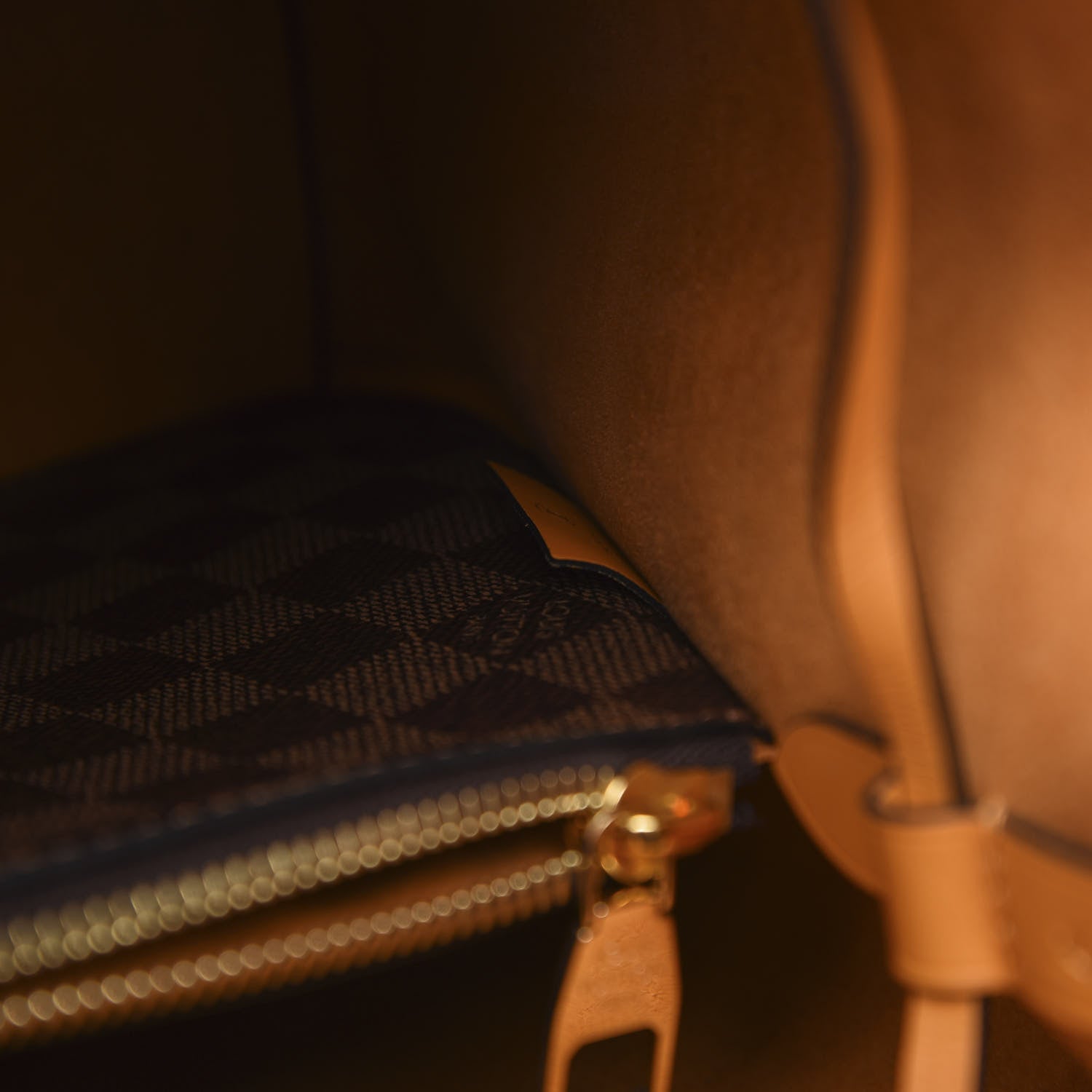 Louis Vuitton Damier Ebene Neonoe MM Safran 6 of 10