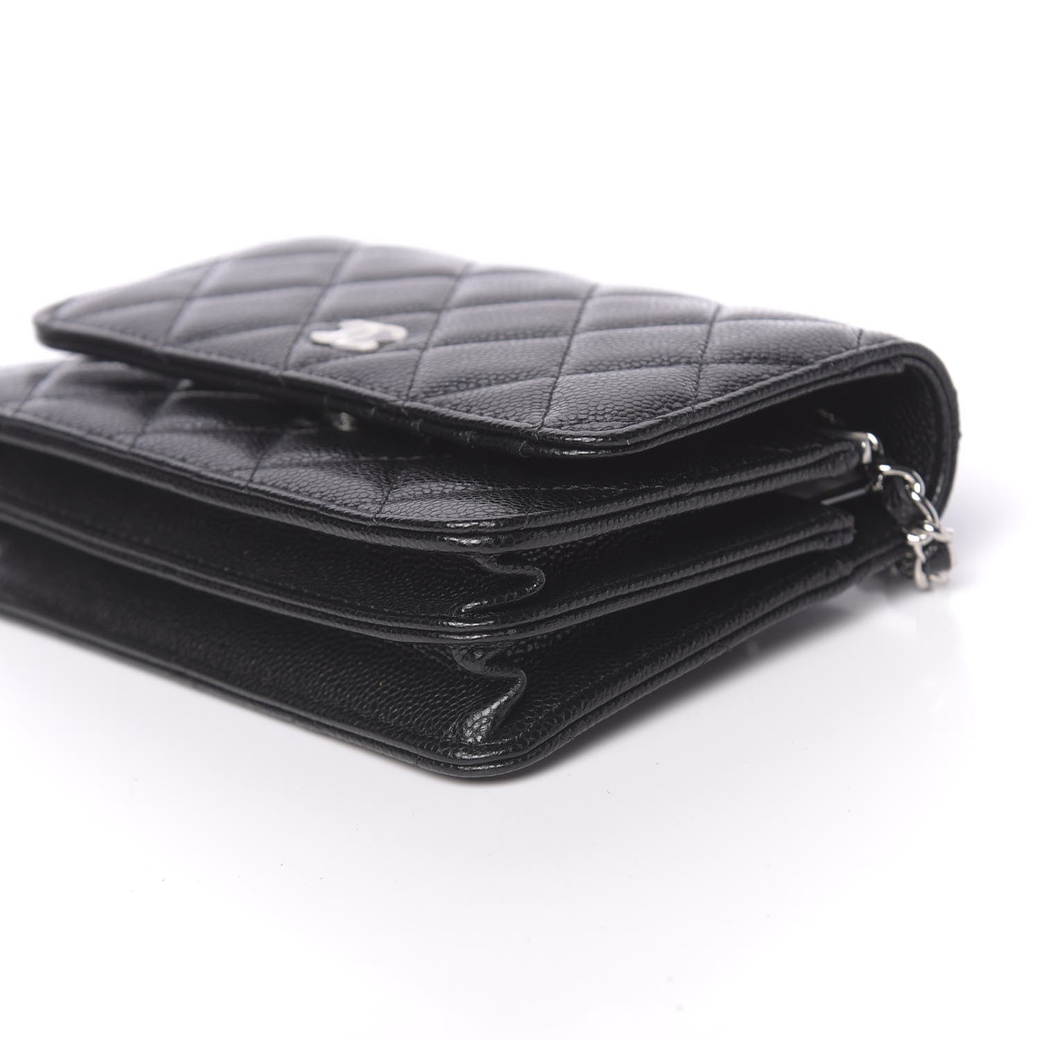 Chanel Caviar Quilted Mini Wallet On Chain WOC Black 9 of 11