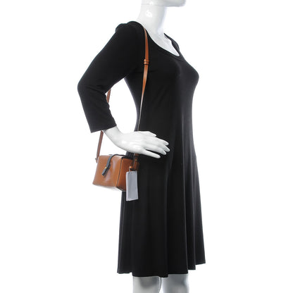 Celine Sleek Calfskin Box On Strap Bag Camel Navy 2 of 8