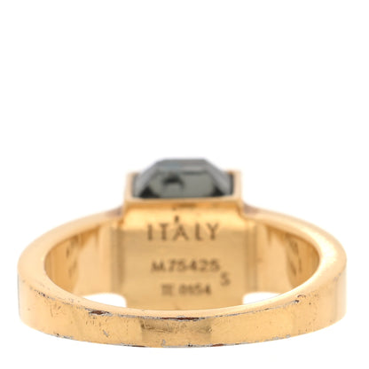 Louis Vuitton Metal Swarovski Gamble Ring Small 47 4 Azur Gold 3 of 6