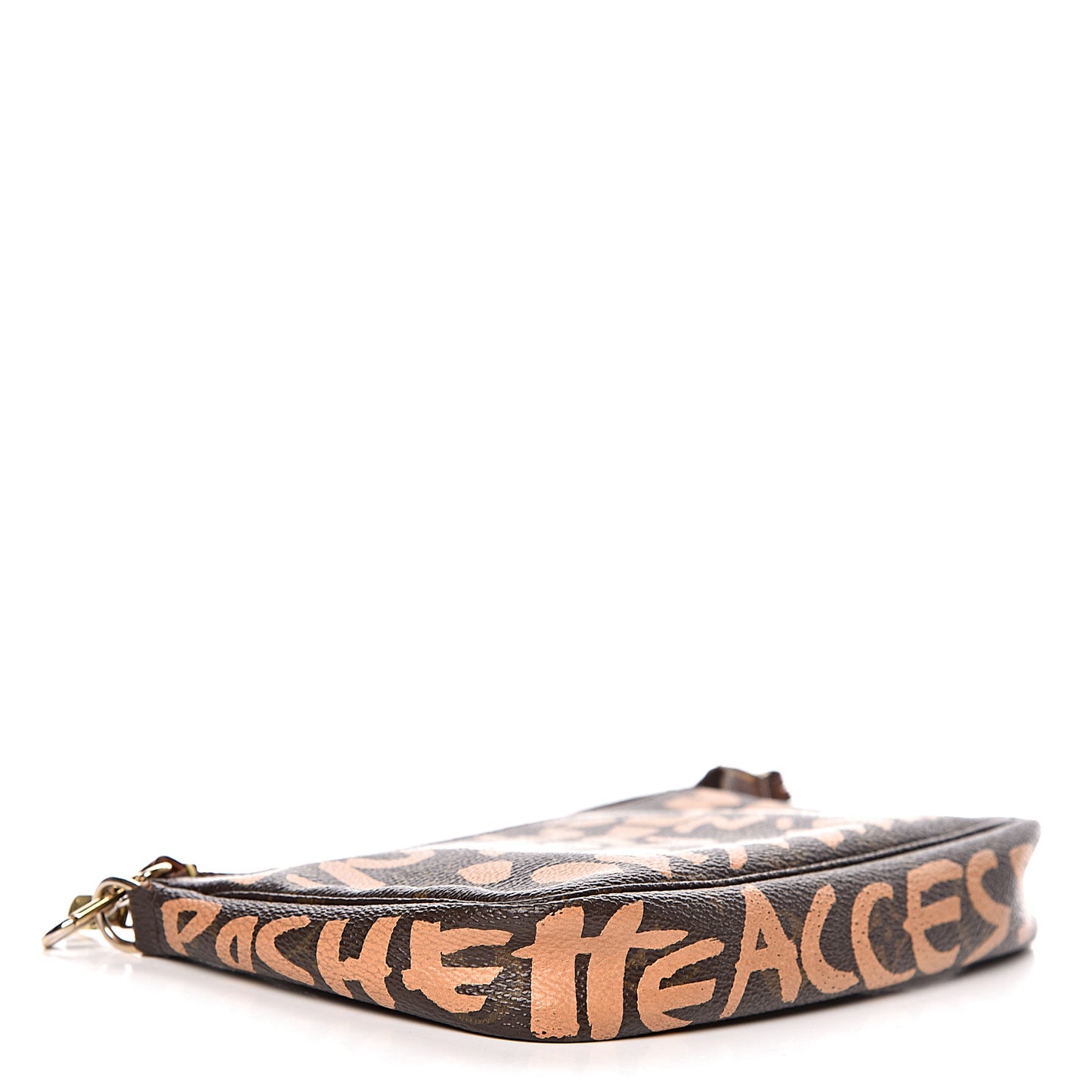 Monogram Graffiti Pochette Accessories Peach