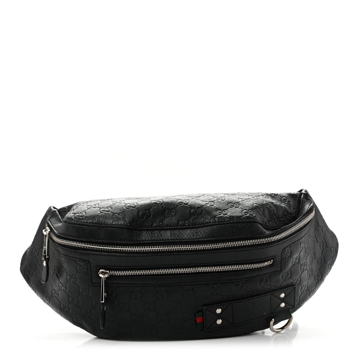 Gucci Guccissima Web Belt Bag Black 1 of 12